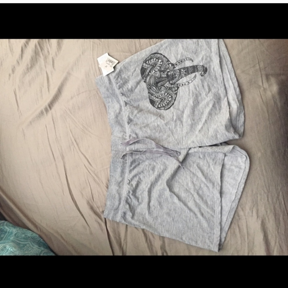 Grey stretch shorts